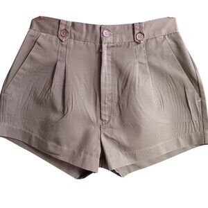 26W Vintage Womens Shorts High-Waisted Green Army Camping 1990's Booty